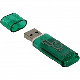 Флэш-память 16GB USB 2.0 Flash Drive, Smart Buy зеленый