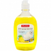 Средство для мытья посуды "OfficeClean", 500 мл, лимон, (дозатор "пуш-пул")