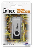 Флеш-память 32GB USB Mirex SWIVEL BLACK