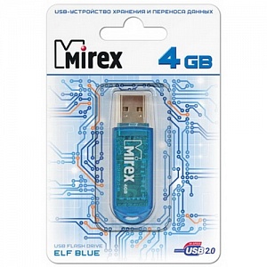 Флеш-память 4GB Mirex Blue ELF USB