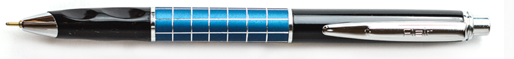 Ручка шариковая Flair подарочная авт. синяя, син\хром SPECTRUM - изображение 1