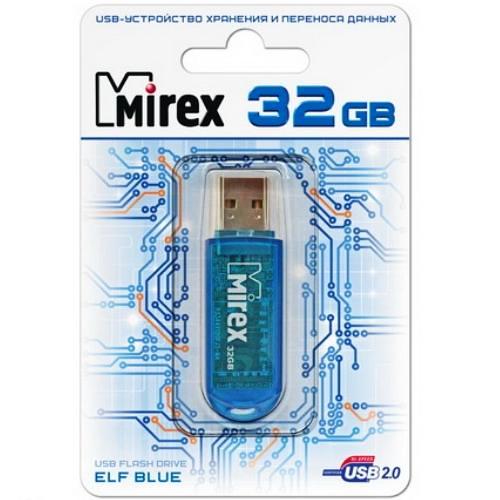 Флеш-память 32GB Mirex ELF BLUE 32Gb USB - изображение 1