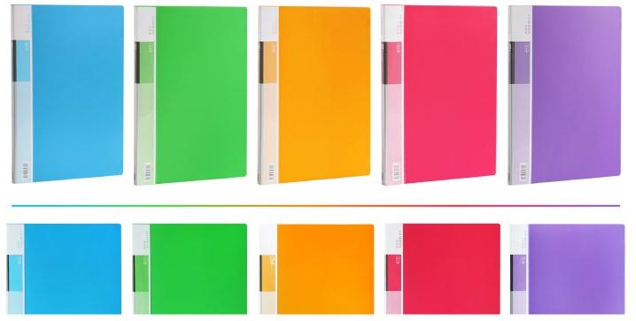 Папка A4 с 60 файлами 5 ярких цветов - изображение 1