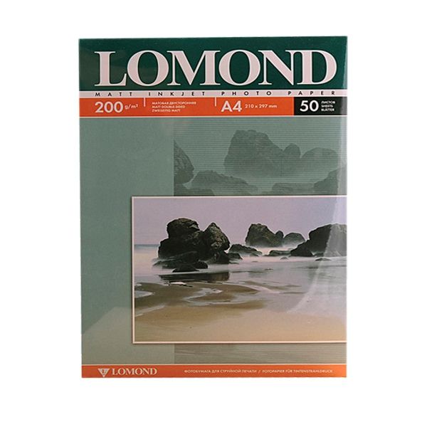 Фотобумага Lomond 200г/м, А4, мат/мат 50л. - изображение 1