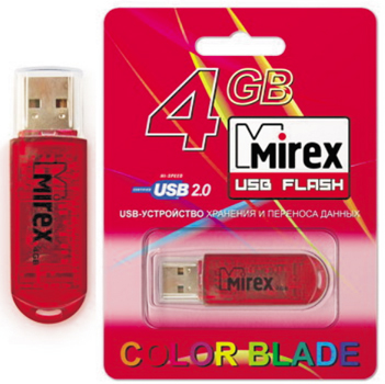 Флеш-память 4GB Mirex ELF RED USB - изображение 1