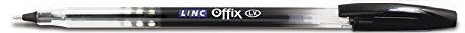 Ручка шариковая 0.3 мм черный стержень Linc Offix - изображение 1