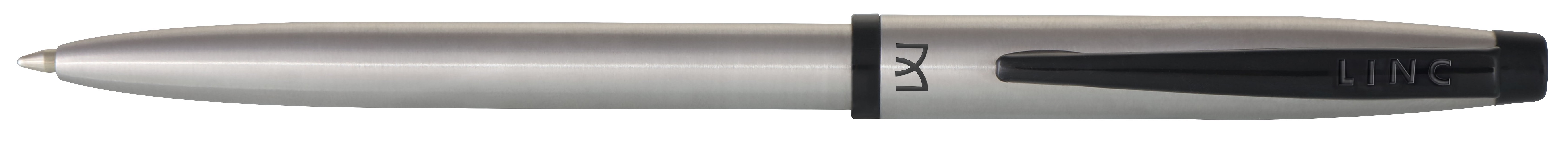 Ручка автоматическая шариковая подарочная, серый корпус Linc Monarc - изображение 1