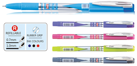 Ручка шариковая Flair авт синяя,Striker - изображение 1