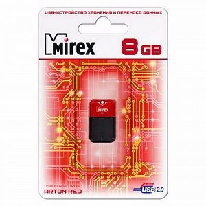 Флеш-память 8GB Mirex ARTON RED USB