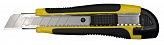 Нож канцелярский 18 мм усиленный Silwerhof 2 сменных лезвия