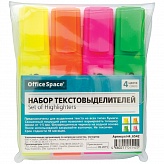 Набор маркеров текстовыделителей 4 цвета 1-5мм OfficeSpace