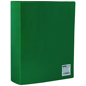 Папка с файлами A4 со 100 вкладышами зеленая 30мм, 0,6мкм OfficeSpace 