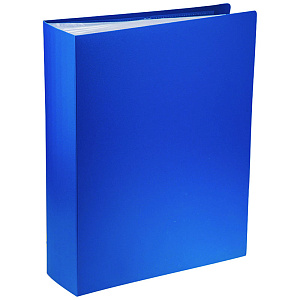 Папка с файлами A4 со 100 вкладышами синяя 30мм, 0,6мкм OfficeSpace 